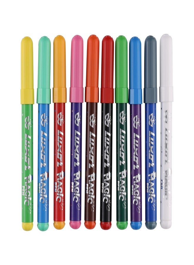 Luxor Doodles Jumbo Magic Pens, 9 Magic Pens + 1 Colour Changer Pen, Vibrant Shades - Image 2
